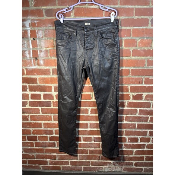 True Religion Men's Dean Tapered Leatherlike Fabric Size 31 (Measures 35/33.5) - Picture 1 of 9
